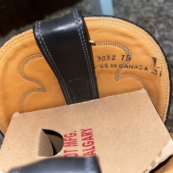 NWT Alberta Boots Ostrich & Kangaroo Black Leather Cowboy Boots Women Size 8.5 - Picture 6 of 12